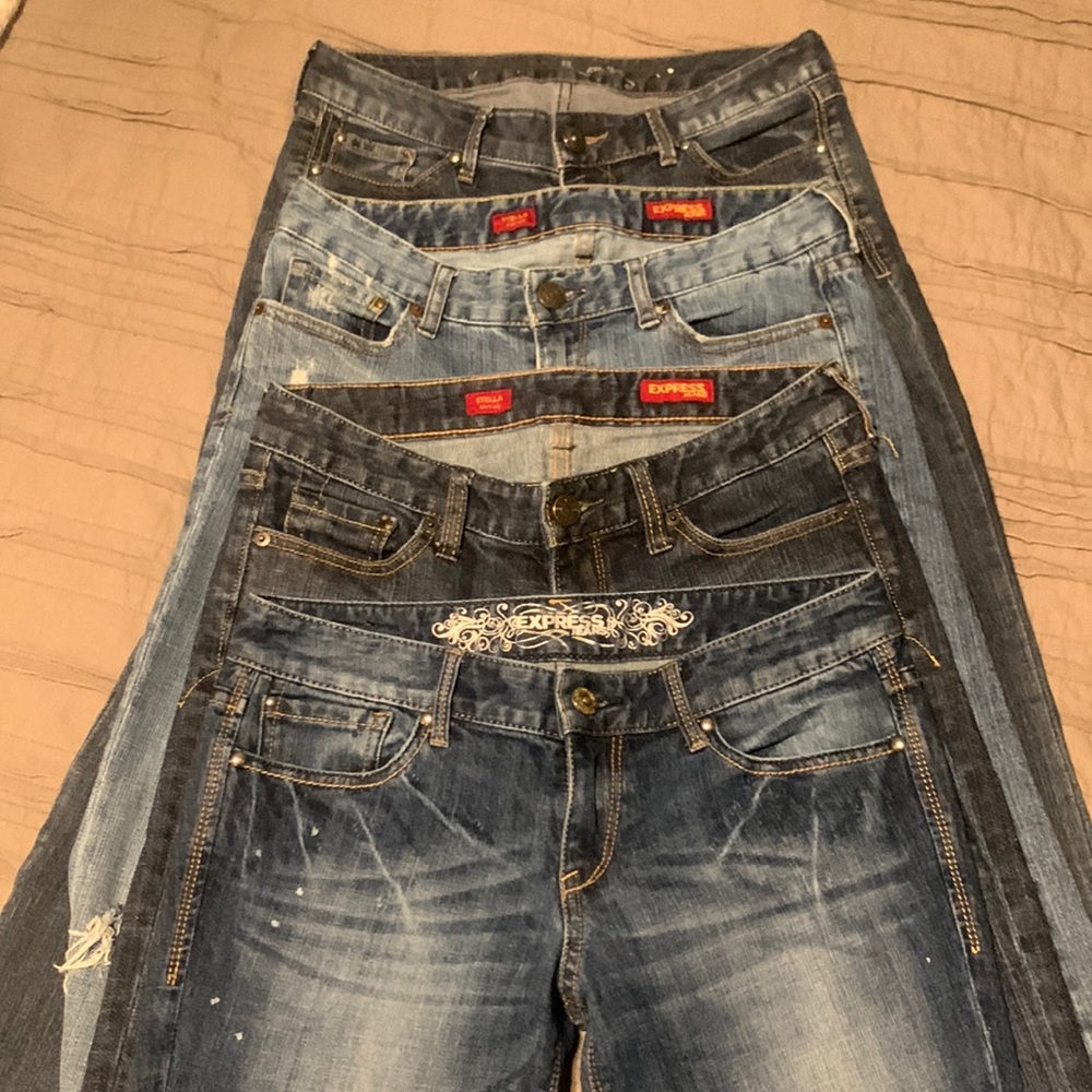 Express Jeans Size 4 Short Stella Low Rise Bundle 4S